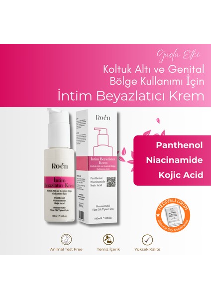 Krem Kojik Asit & Niacinamide Içerikli Intim Krem 100ml