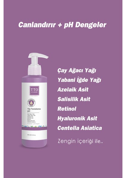 Clınıc Yüz Temizleme Jeli 200 ml