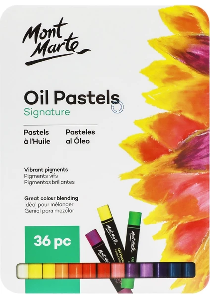 MONT MARTE mm Yağlı Pastel Teneke Kutuda 36'lı Signature