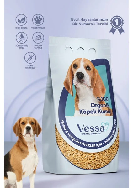 Köpek Kumu Tuvalet %100 Organik Doğal Çam Kokulu Pelet 10 Lt / 5 kg