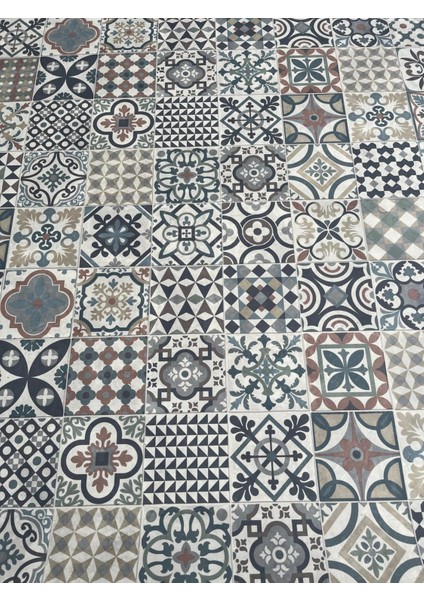 Mineflo Pvc Yer Kaplaması Taş Mozaik Desen En 2 Metre