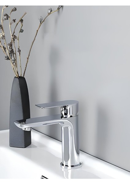 Lavabo Bataryası Krom Renk Modern Tasarım