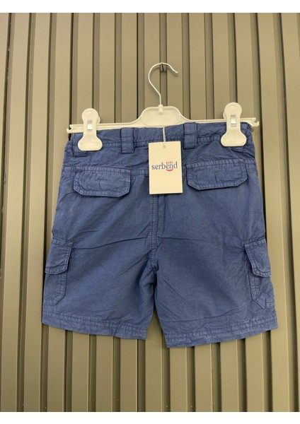 (SCE-1046) SERBEND KIDS KARGO CEPLİ ERKEK ÇOCUK PAMUKLU ŞORT