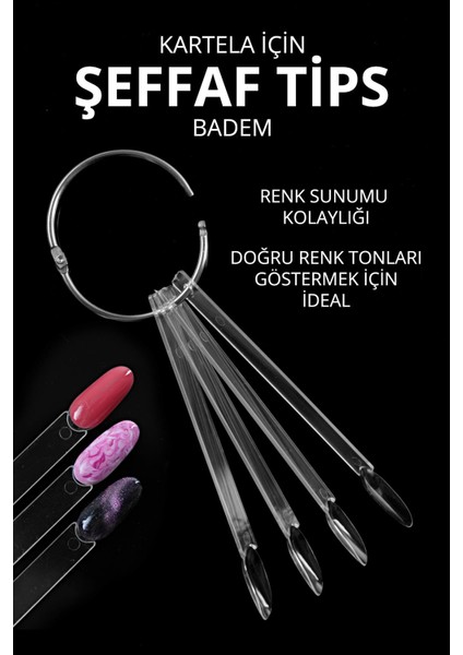 Tips Şeffaf Badem 50 li Kartela fırsatları