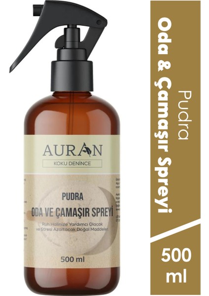 Pudra Parfümlü Oda ve Çamaşır Spreyi Ortam ve Kumaş Kokusu Powder Room Spray 500ml