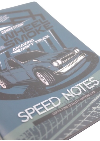 A4 60 Yaprak Kareli Speed Notes Plastik Kapak Defter