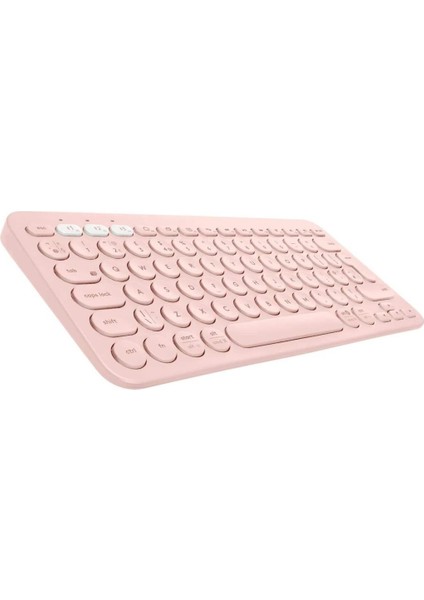 Lenovo Tab P11 ZABF0302TR 11.5" Uyumlu Kablosuz Bluetooth Pilli Türkçe Q Klavye - Pembe