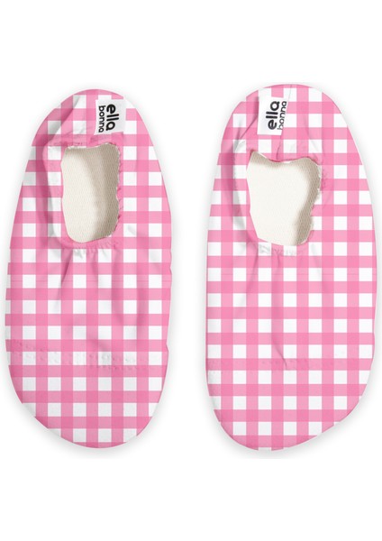 Kaydırmaz Taban, Unisex Bebek, Çocuk Deniz Ayakkabısı, Havuz Patiği, Pembe Çizgili
