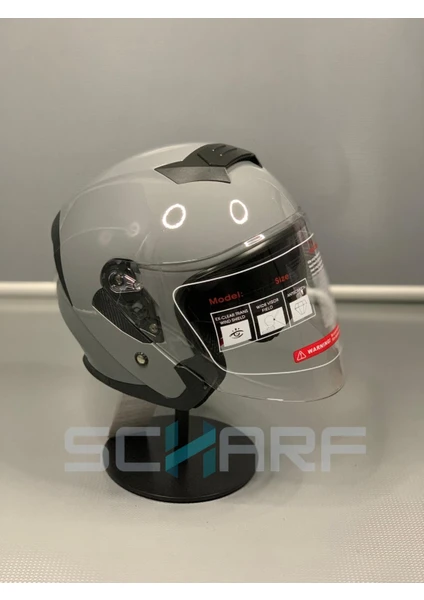 Scharf JK-526 Güneş Vizörlü Yarım Kask