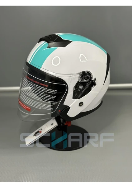 Scharf JK-526 Güneş Vizörlü Yarım Kask