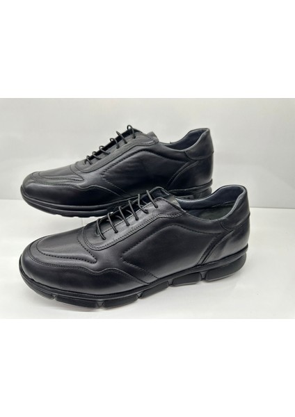 Tardelli 4378 Siyah Deri Yumuşak Ortopedik Taban Erkek Ayakkabı fırsatları