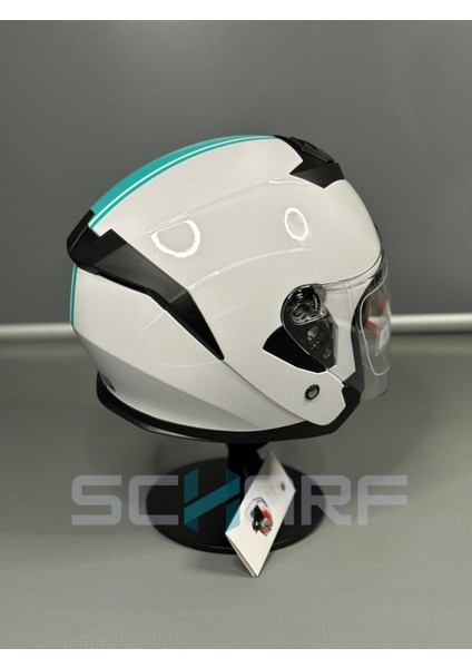 Scharf JK-526 Güneş Vizörlü Yarım Kask
