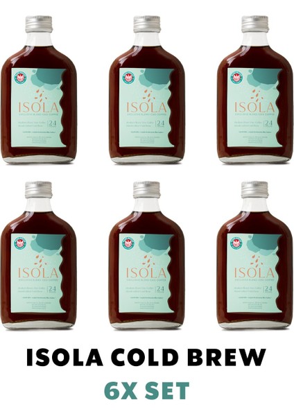 Isola Cold Brew Coffee 6'lı Set (6X200ML.)