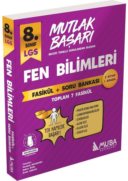 2044 Muba Mutlak Başarı Lgs Fen Bilimleri Fasiküller+Soru Bankası