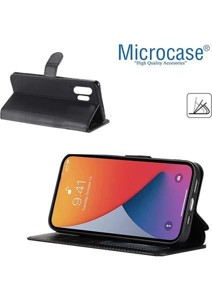 Samsung Galaxy S23 Ultra Darbeye Dayanıklı Cüzdanlı ve Standlı Kapaklı Deri Kılıf Siyah AL4232 indirimleri