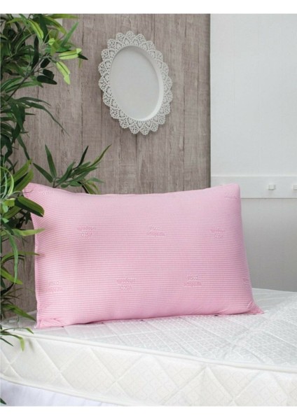 50 x 70 Ortopedik Visco Kırpık Yastık 50*70 cm Visko Pamuk Polyester Pembe