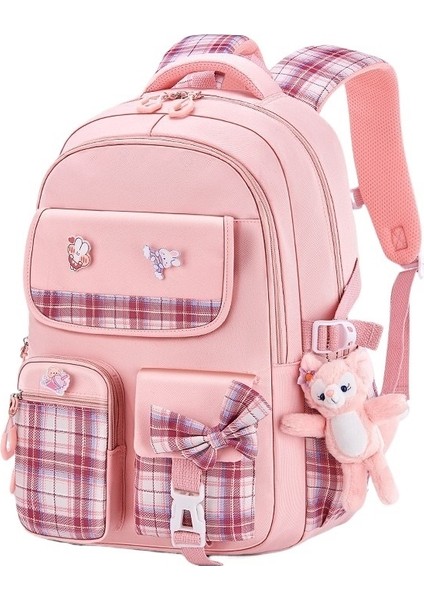 Ilkokul Öğrencisi Schoolbag Yay 1-6th Sınıf Sevimli Kız Çocuk Omuz Hafif Sırt Çantası Satışa Hazır (Yurt Dışından)