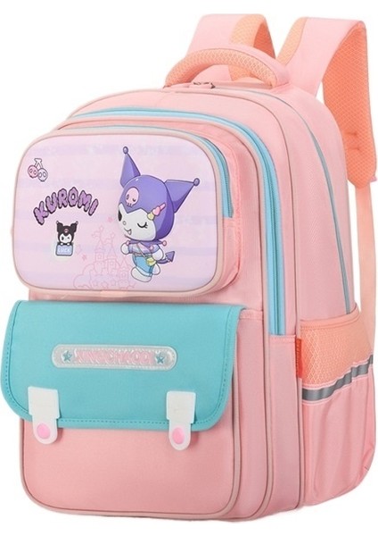 Ilköğretim Okul Çantaları Ikinci, Üçüncü, Dördüncü ve Beşinci Sınıf Kız Karikatür Sevimli Kurome Sırt Çantası Erkek Ultra Hafif Sırt Çantası (Yurt Dışından)