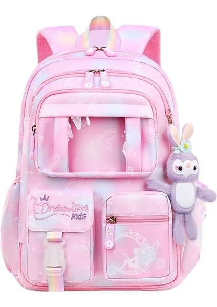 1, 2, 3 Ila 4, 5 ve 6. Sınıflardaki Kızlara Yönelik Ilkokul Öğrencilerinin Okul Çantaları, Ultra Hafif Omurga Koruması ve Büyük Kapasiteli, Yükü Azaltan Buzdolabı Kapısı (Yurt Dışından)