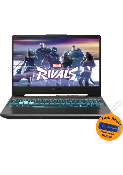 Tuf Gaming A15 Ryzen 5 7535HS 16 GB 512 GB SSD RTX3050 15.6" 144Hz WIN11 Pro FA506NC-HN048 ZI712 + Zitek 16 GB Flash Bellek