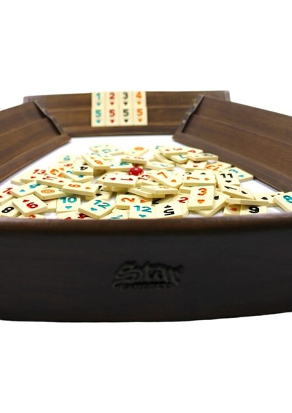 1010839 Okey Takımı Oval Ağaç