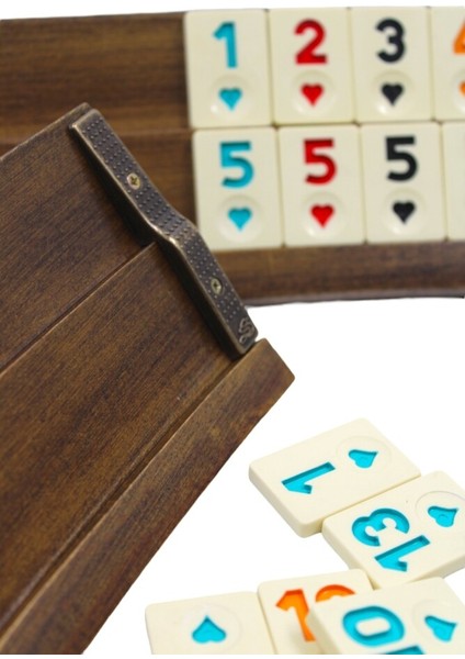 1010839 Okey Takımı Oval Ağaç
