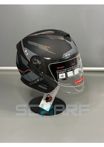 Scharf JK-526 Güneş Vizörlü Yarım Kask