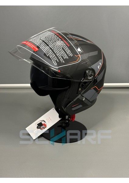 Scharf JK-526 Güneş Vizörlü Yarım Kask