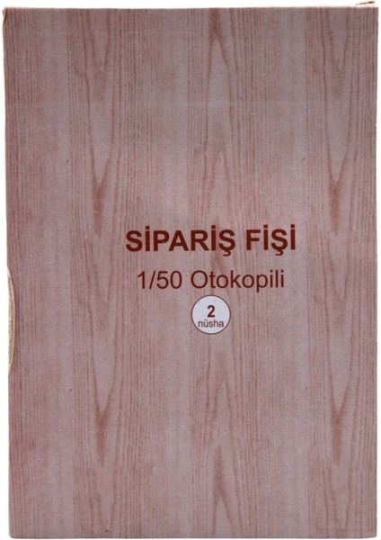 1 x 50 Sipariş Fişi Otocopy