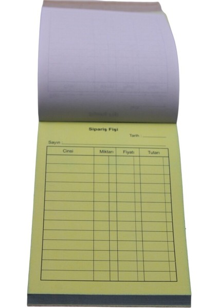 1 x 50 Sipariş Fişi Otocopy
