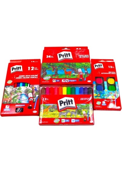 Pritt Anaokulu ve Ilkokul 4 Parça Premium Boya Seti fiyatları