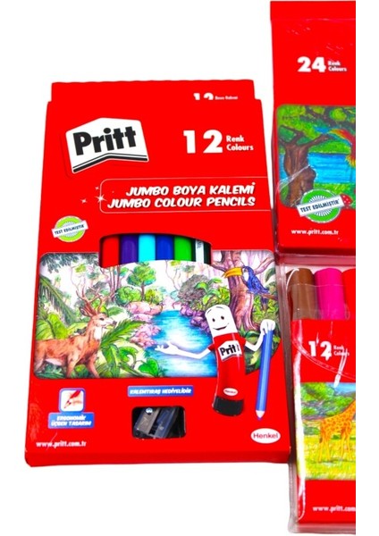 Pritt Anaokulu ve Ilkokul 4 Parça Premium Boya Seti modelleri