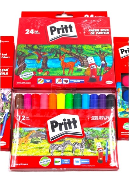 Pritt Anaokulu ve Ilkokul 4 Parça Premium Boya Seti fırsatları