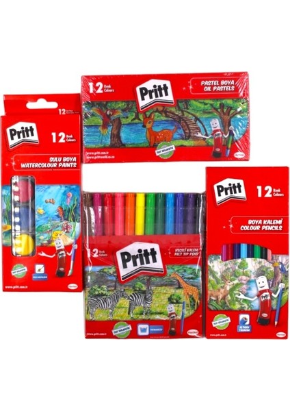 Pritt Ilkokul 4 Parça Boya Seti