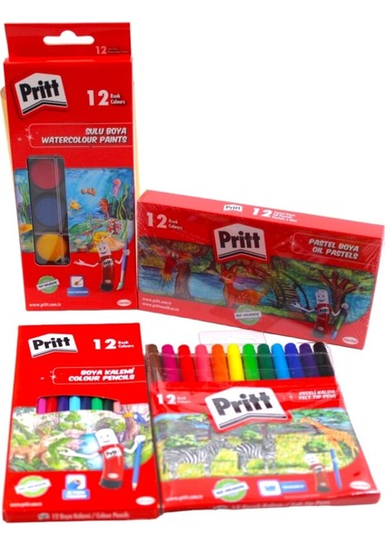Pritt Ilkokul 4 Parça Boya Seti modelleri