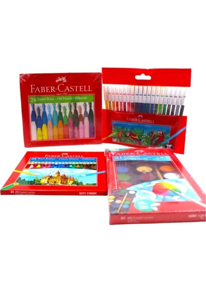 Faber Castell Anaokulu ve Ilkokul 4 Parça Premium Boya Seti fiyatları