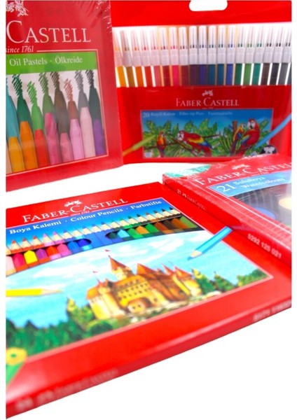 Faber Castell Anaokulu ve Ilkokul 4 Parça Premium Boya Seti modelleri