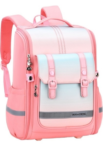 Yeni Çocuk Su Geçirmez Moda Okul Çantası Ilkokul Erkek ve Kız Sınıf 1-6 Büyük Kapasiteli Hafif Okul Çantası (Yurt Dışından)