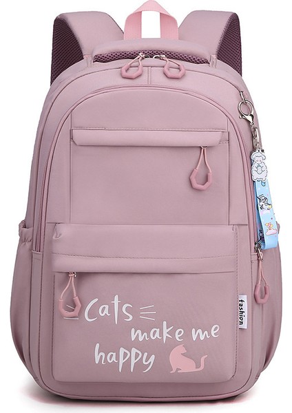 Ilkokul Okul Çantaları 2-6. Sınıflar Için Kore Versiyonu Büyük Kapasiteli Hafif Rahat Sırt Çantası Orta ve Lise Kız Sırt Çantası (Yurt Dışından)