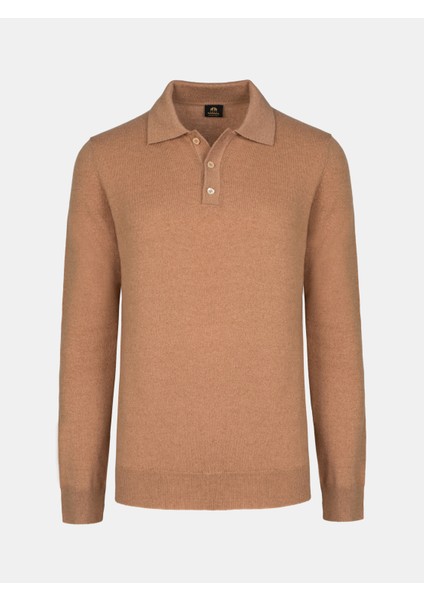 Erkek Regular Fıt Triko Kazak-Camel fiyatları