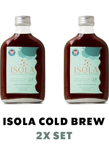 Mare Mosso Caffe ê Vendite Isola Cold Brew Coffee 2'li Set (2X200ML.)