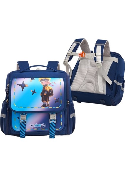 Çocuk Omurga Koruyucu Okul Çantası, Ilkokul Erkek Çocuğu Için Geniş Kapasiteli Sırt Çantası, Kız Çocuğu Için Yük Azaltma (Yurt Dışından)