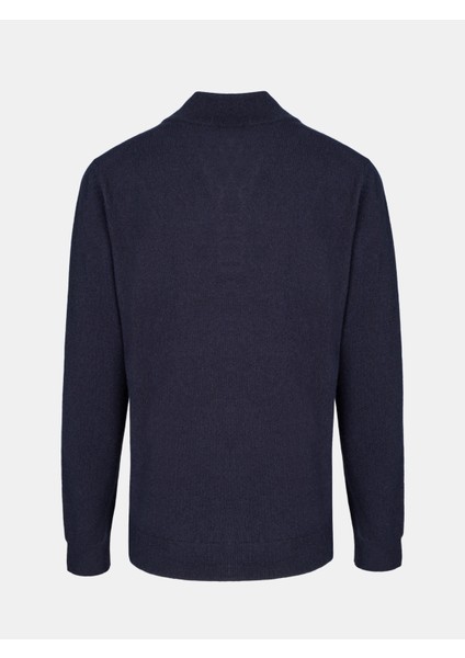 Erkek Regular Fıt Triko Kazak-Lacivert