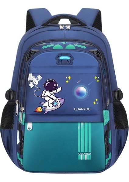Çocuğun Sırt Çantası Öğrenci Okul Çantası Uzay Astronot Çocuk Ortaokul Öğrencisi Büyük Kapasiteli (Yurt Dışından)