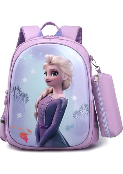 Ilköğretim Okul Çantaları Kızlar 1-3 Sınıf Kızlar Elsa Elsa Prenses Işık Anaokulu Okul Öncesi Kız Sırt Çantası (Yurt Dışından)
