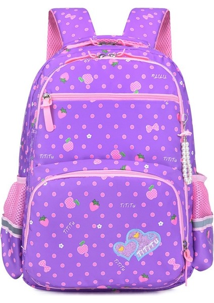 Kore Tarzı Çocuk Okul Çantası Ilkokul Kız Sınıf 1-3-6 Su Geçirmez Sevimli Prenses Sırt Çantası (Yurt Dışından)