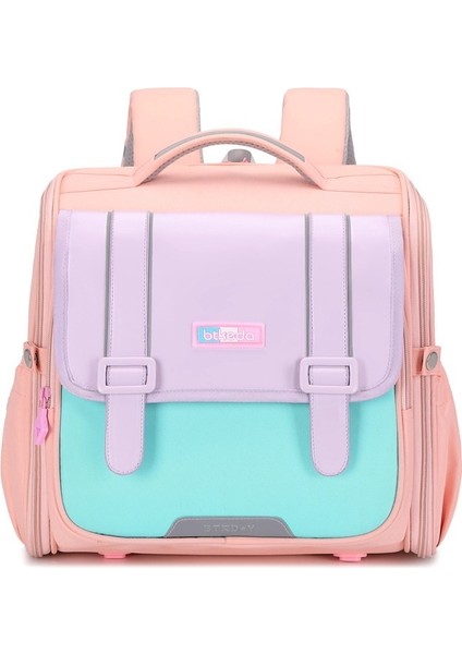 Ilkokul Öğrencilerinin Yatay Okul Çantası Ingiliz Tarzı, Yükü Azaltan, Omurgayı Koruyan, Büyük Kapasiteli Çocuk Sırt Çantası - Dereceli Hafif (Yurt Dışından)