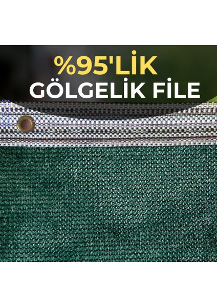 1X30 Metre Yeşil Gölgelik File