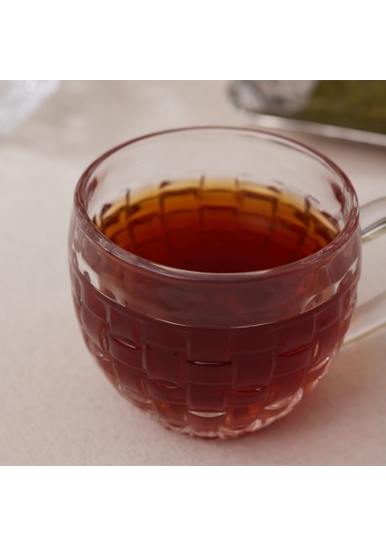 Emel 4 Kişilik Cam Çay Fincanı 180 ml