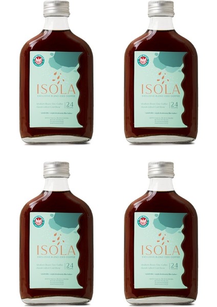 Mare Mosso Caffe ê Vendite Isola Cold Brew Coffee 4'lü Set (4X200ML.)